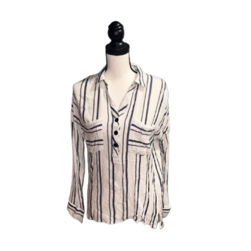 Dex- Striped long sleeve top